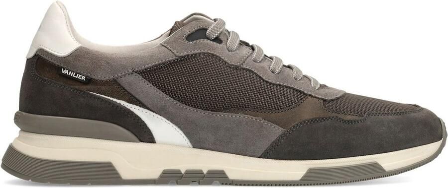 Van Lier Heren Grijze nubuck sneakers