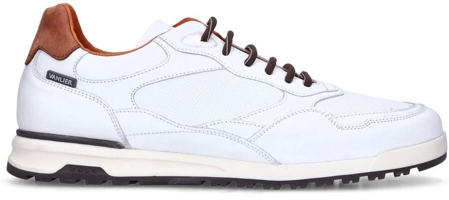 Van Lier Heren Witte leren sneakers