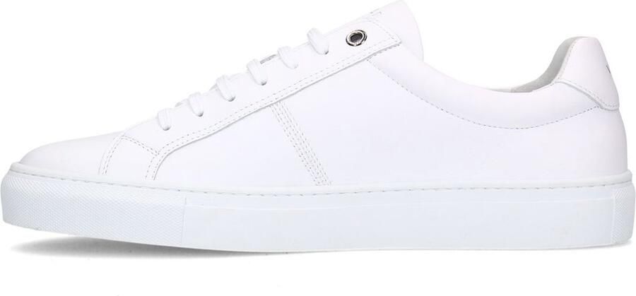 Van Lier Heren Witte Novara leren sneakers - Foto 8