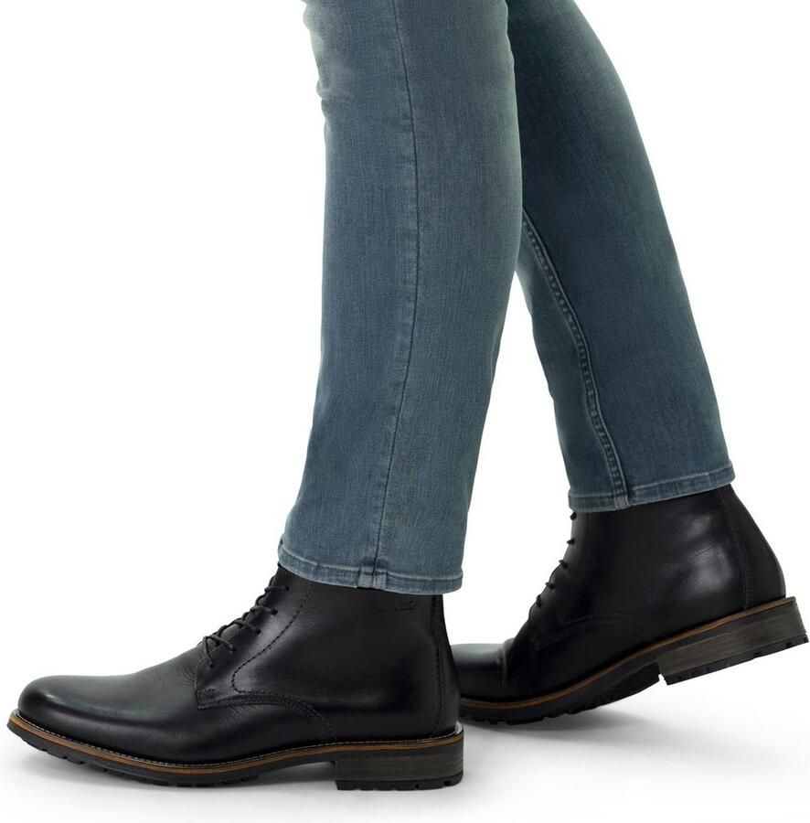 Van Lier Heren Zwarte Fritz leren veterboots