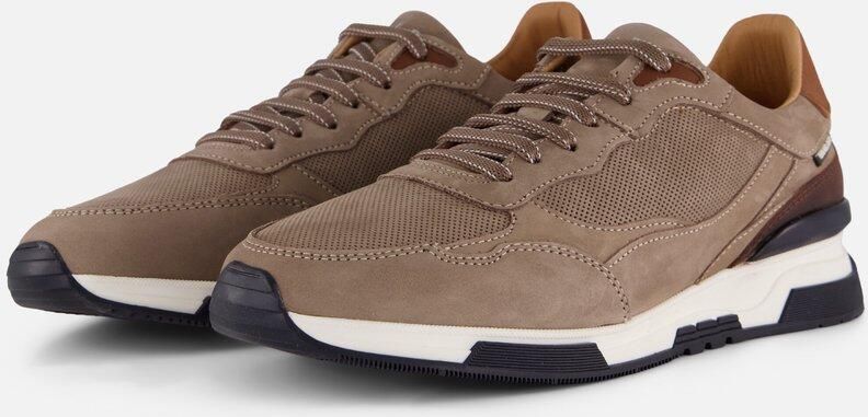 Van Lier Romeo Sneakers taupe Leer