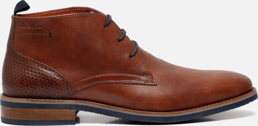 Van Lier Veterboots Amalfi cognac Leer