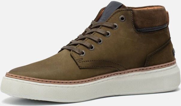 Van Lier Veterschoenen bruin Suede
