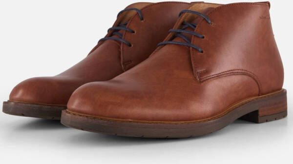 Van Lier Veterschoenen cognac Leer