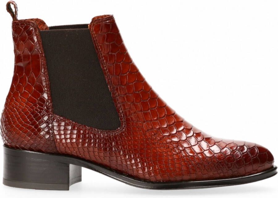 VanDalen Van Dalen Chelsea Laarsje Leer Chelsea boot Cognac
