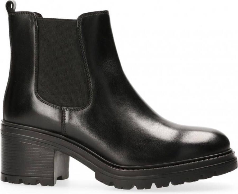 VanDalen Van Dalen Chelseaboot leer op hak Womens Black