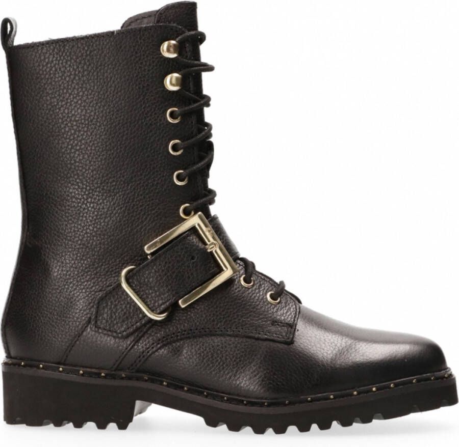 VanDalen Van Dalen Veterbootie leer Black - Foto 1