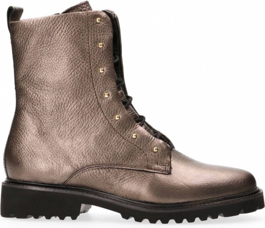 VanDalen Van Dalen Veterbootie leer Gold