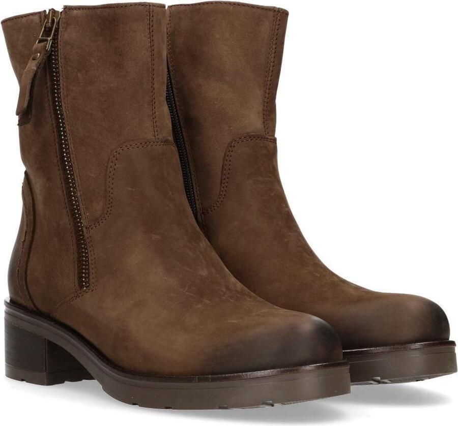 VanDalen Van Dalen Korte laars nubuck met imitatie bont