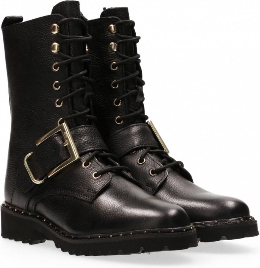 VanDalen Van Dalen Veterbootie leer Black - Foto 2