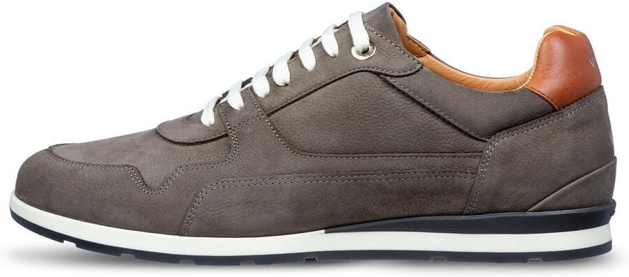 Van Lier Davinci leren sneakers taupe