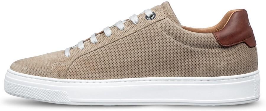 Van Lier Barossa leren sneakers beige