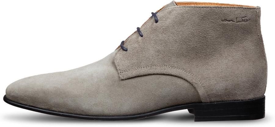 Van Lier Davinci leren sneakers taupe