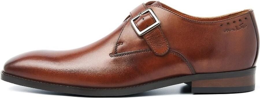Van Lier Bregenz leren veterschoenen cognac - Foto 1
