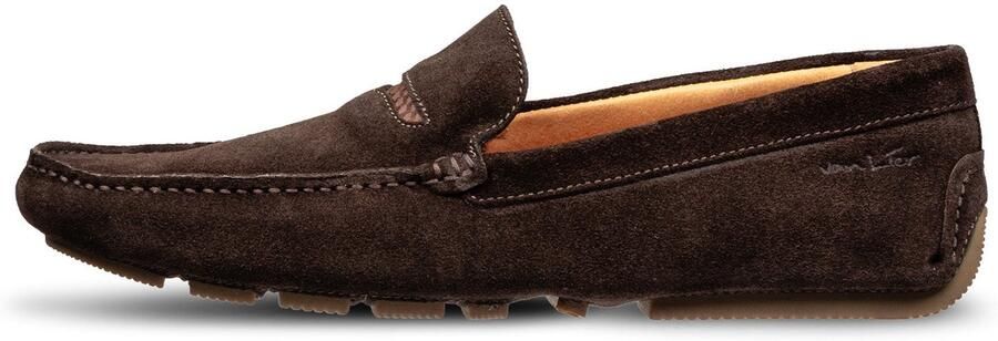 Van Lier Santorini leren veterschoenen cognac