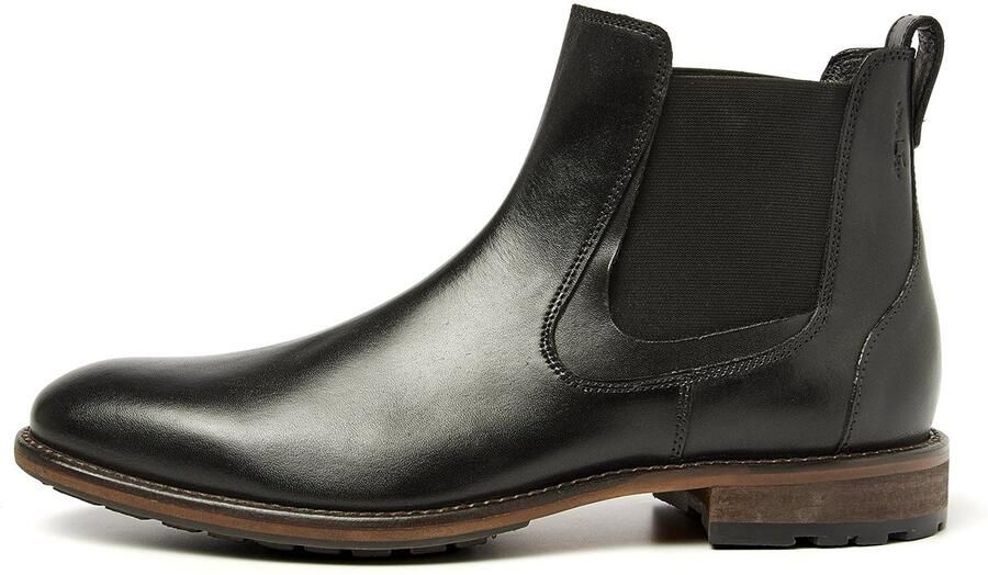 Van Lier Henry leren chelsea boots zwart