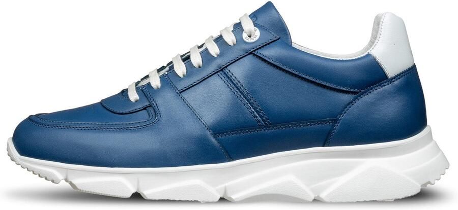 Van Lier Luca nubuck sneakers donkerblauw