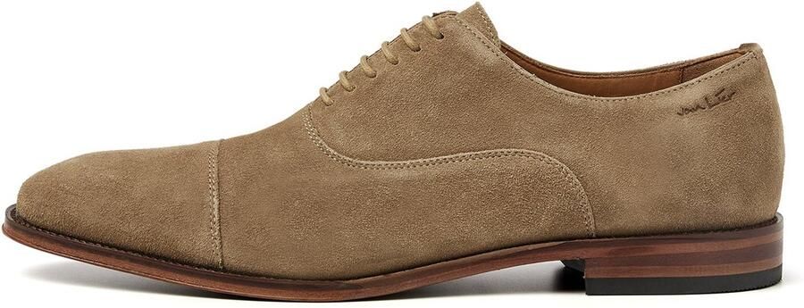 Van Lier Madison suède veterschoenen taupe - Foto 1