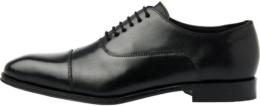 Van Lier Madison leren veterschoenen zwart
