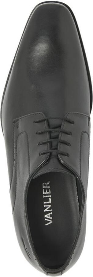 Van Lier Rhodes leren veterschoenen zwart