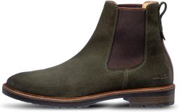 Van Lier Rigi suède veterboots grijsgroen