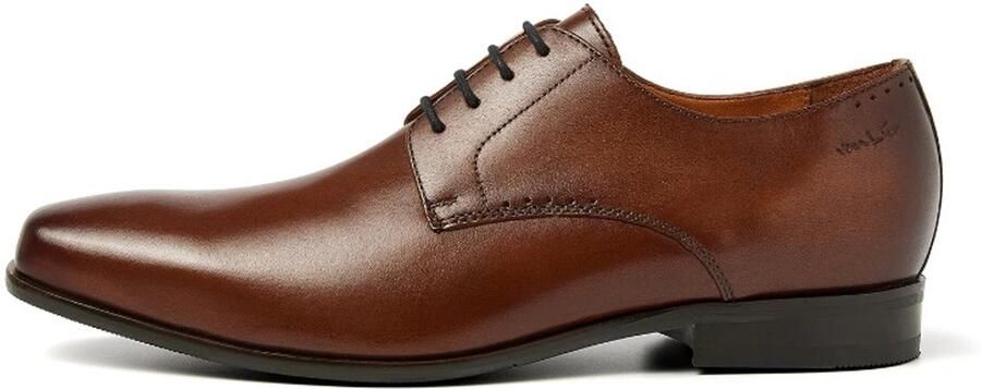 Van Lier Santorini leren veterschoenen cognac