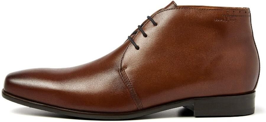 Van Lier Santorini leren veterschoenen cognac