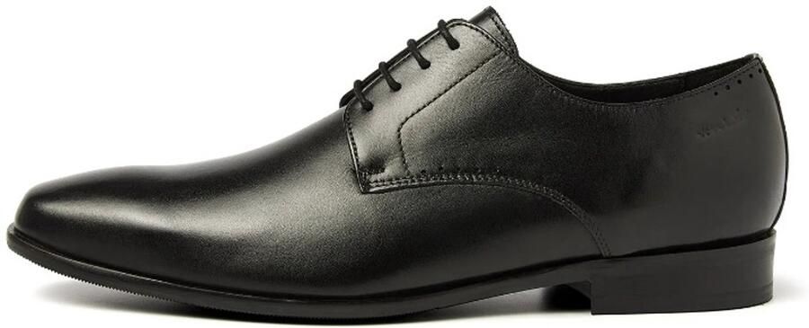 Van Lier Santorini leren veterschoenen zwart