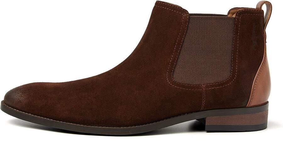 Van Lier Vienna suède chelsea boots bruin