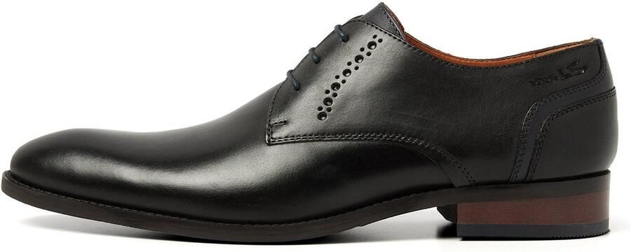 Van Lier Vienna leren veterschoenen zwart