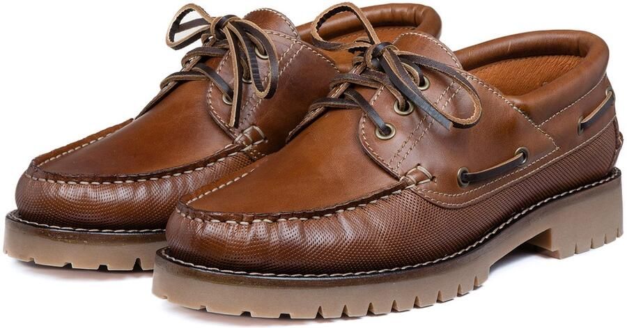 VANLIER Heren Veterschoenen Baylands Bruin