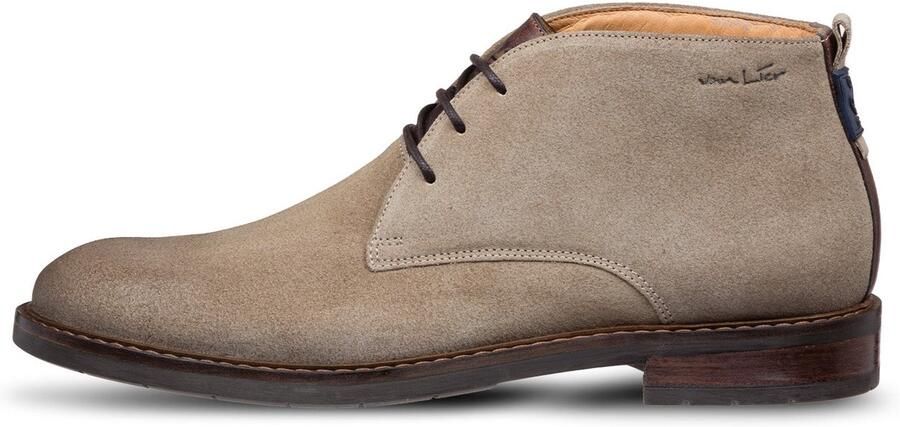 VANLIER Heren Veterschoenen Boston Beige