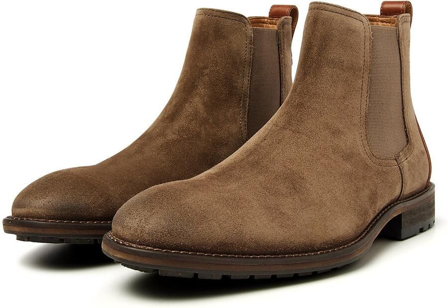 VANLIER Heren Veterschoenen Montana Beige