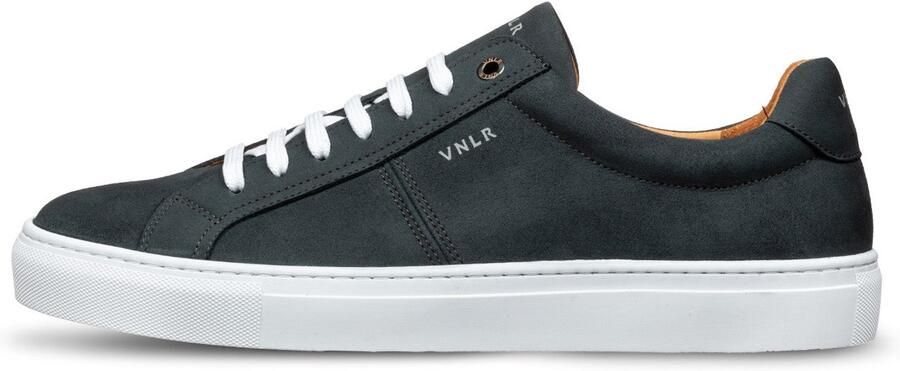 Van Lier Novara nubuck sneakers grijsblauw
