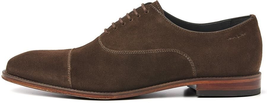 VANLIER Taupe Suède Madison Veterschoen Heren - Foto 2