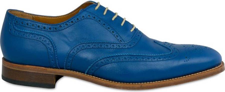 VanPalmen Quirey Nette schoenen heren veterschoen blauw goodyear maakzijze topkwaliteit