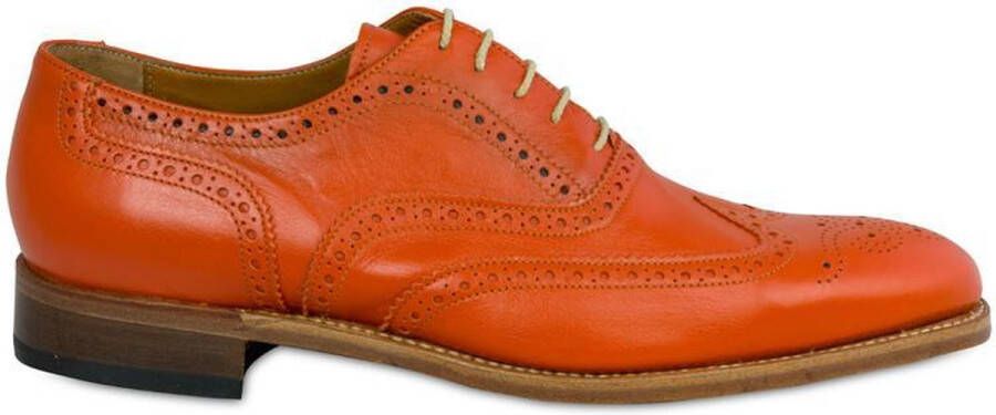 VanPalmen Quirey Nette schoenen heren veterschoen oranje goodyear maakzijze topkwaliteit