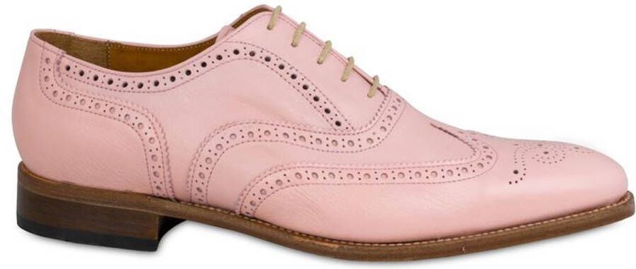VanPalmen Quirey Nette schoenen heren veterschoen roze goodyear maakzijze topkwaliteit