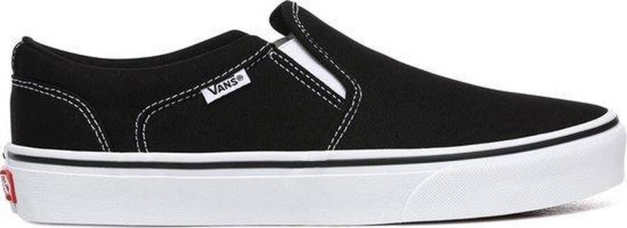 Vans Asher Canvas Heren Sneakers Black White - Foto 1