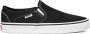 Vans WM Asher Dames Sneakers Canvas Black White - Thumbnail 1