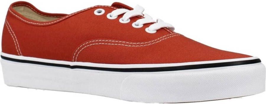 Vans Authentic Dames Sneakers Burnt Ochre Vintage rood