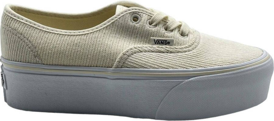 Vans Ua Authentic Stackform (rib Knit) Skate Schoenen antique white true white maat: 40.5 beschikbare maaten:40.5 41