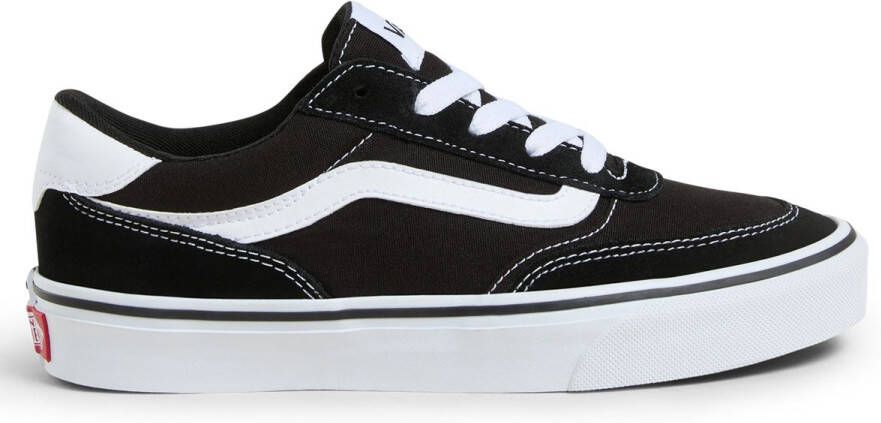 Vans Dames Brooklyn Ls Sneakers Schoenen Textiel VN000D7UBZW Zwart Wit Low Top - Foto 4