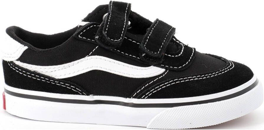 Vans Brooklyn LS V SUEDE CANVAS Unisex Sneakers BLACK WHITE