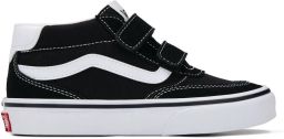 Vans Brooklyn Mid V SUEDE CANVAS BLACK WHITE Unisex Sneakers Black White