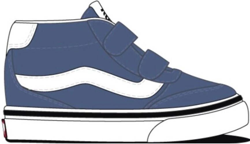 Vans Brooklyn Mid V SUEDE CANVAS TRUE NAVY