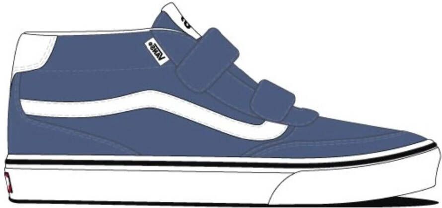 Vans Brooklyn Mid V SUEDE CANVAS TRUE NAVY Unisex Sneakers True Navy