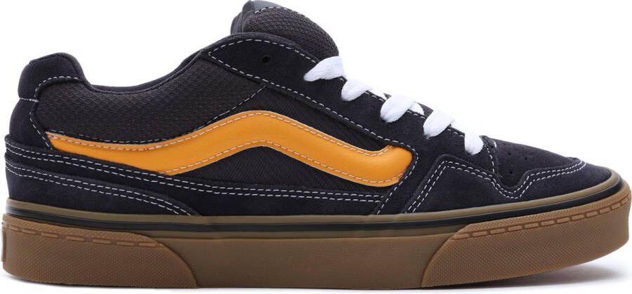 Vans Caldrone Suede Gum Heren vrijetijds schoenen Charcoal Yellow