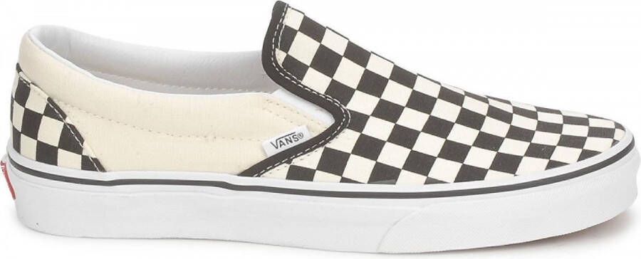 Vans Checkerboard Classic Slip On Sneaker Black Off White