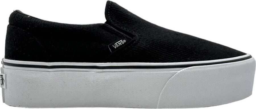 Vans Classic Slip-O (Rib Knit Blk True White)